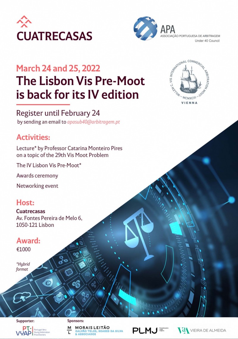 The Lisbon Vis Pre-Moot is back for its IV edition!