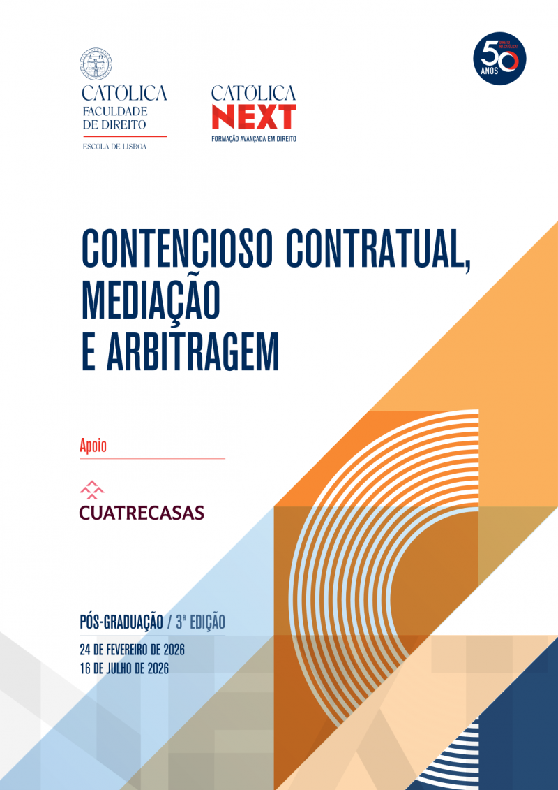 Pós‑Graduação em Contencioso Contratual, Mediação e Arbitragem