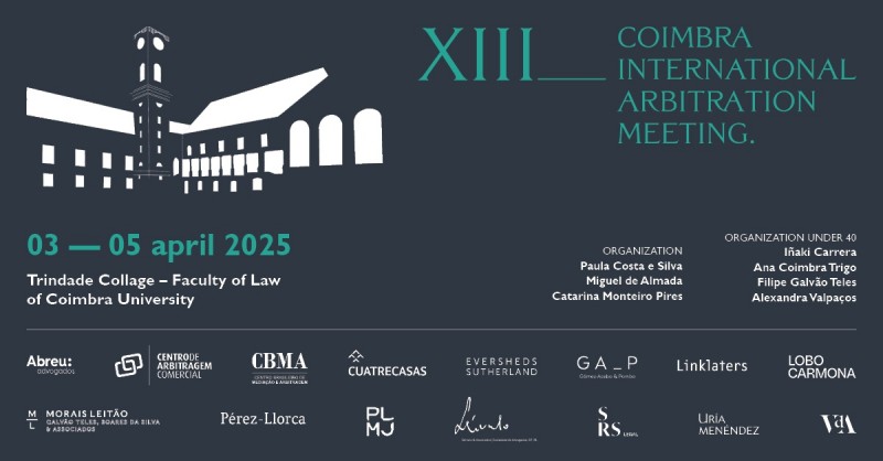 XIII Encontro Internacional de Arbitragem de Coimbra